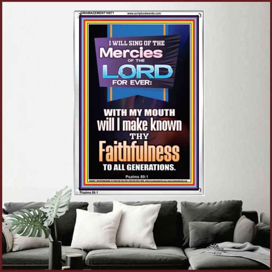 SING OF THE MERCY OF THE LORD  Décor Art Work  GWAMAZEMENT10071  