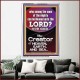 O LORD OUR GOD CREATOR OF HEAVEN, EARTH AND SEA  Custom Wall Art Print  GWAMAZEMENT10074  