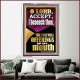 ACCEPT THE FREEWILL OFFERINGS OF MY MOUTH  Encouraging Bible Verse Portrait  GWAMAZEMENT11777  