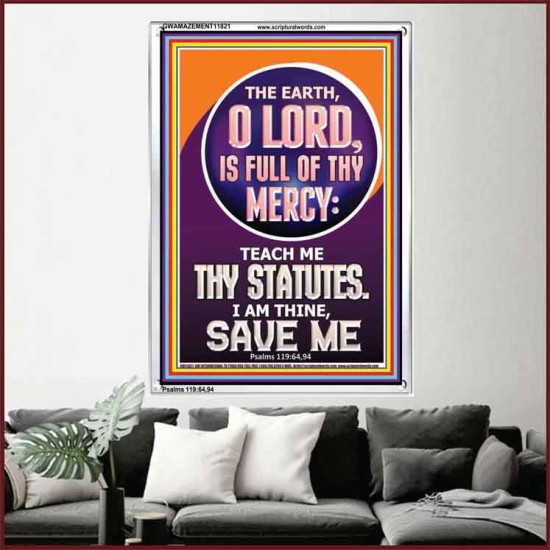 TEACH ME THY STATUES O LORD I AM THINE  Christian Quotes Portrait  GWAMAZEMENT11821  