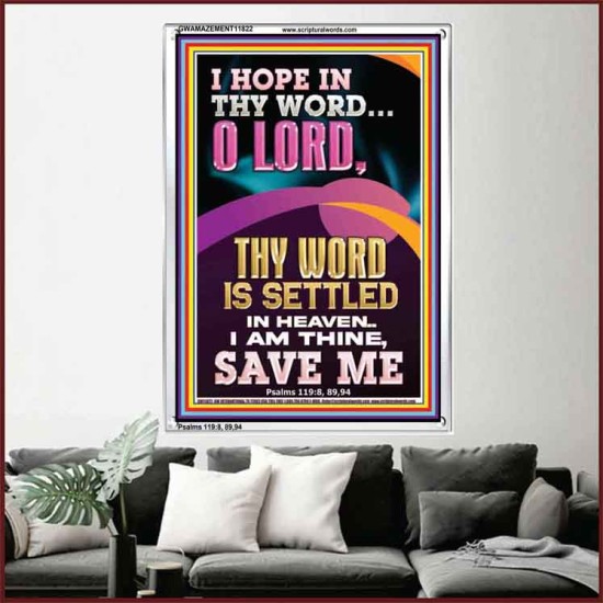 I AM THINE SAVE ME O LORD  Christian Quote Portrait  GWAMAZEMENT11822  