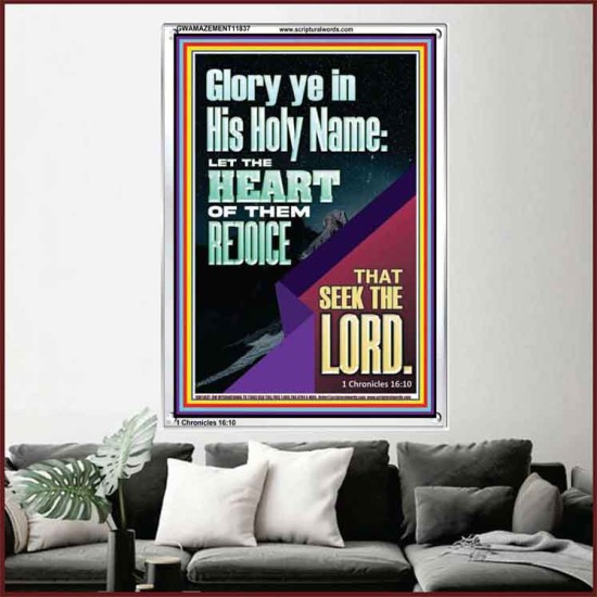 THE HEART OF THEM THAT SEEK THE LORD  Unique Scriptural ArtWork  GWAMAZEMENT11837  