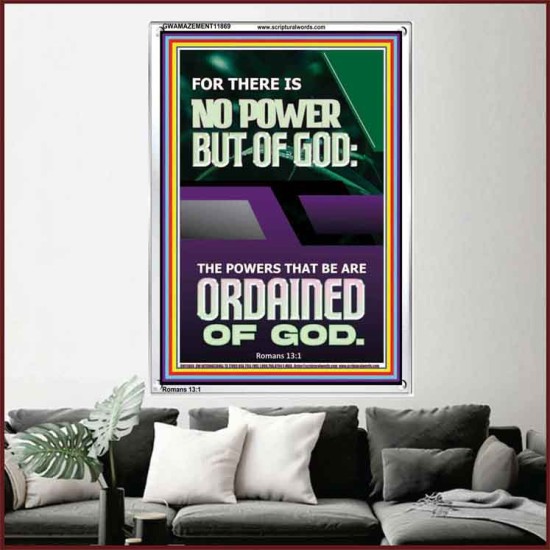 THERE IS NO POWER BUT OF GOD POWER THAT BE ARE ORDAINED OF GOD  Bible Verse Wall Art  GWAMAZEMENT11869  