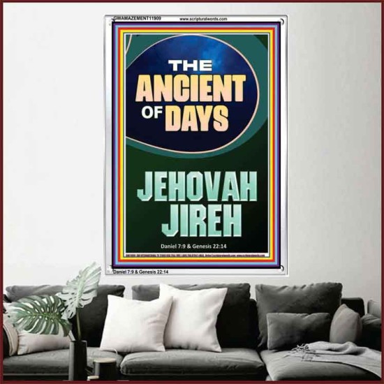 THE ANCIENT OF DAYS JEHOVAH JIREH  Unique Scriptural Picture  GWAMAZEMENT11909  