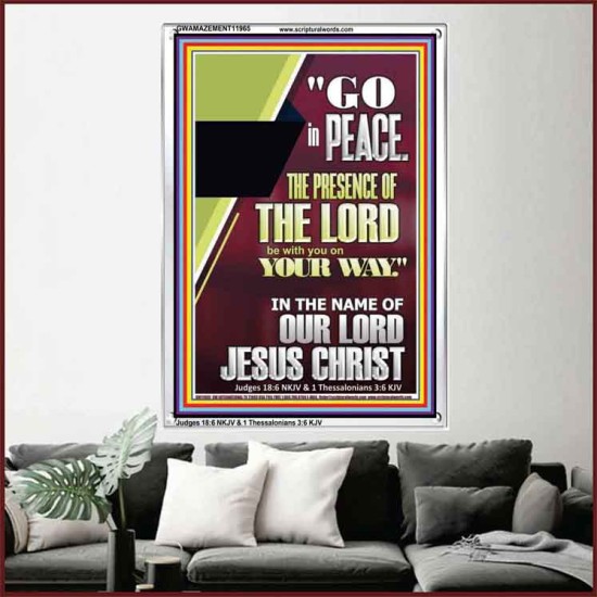 GO IN PEACE THE PRESENCE OF THE LORD BE WITH YOU  Ultimate Power Portrait  GWAMAZEMENT11965  