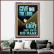 GIVE UNTO THE LORD GLORY DUE UNTO HIS NAME  Bible Verse Art Portrait  GWAMAZEMENT12004  