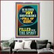 BE BLESSED WITH JOY UNSPEAKABLE  Contemporary Christian Wall Art Portrait  GWAMAZEMENT12239  