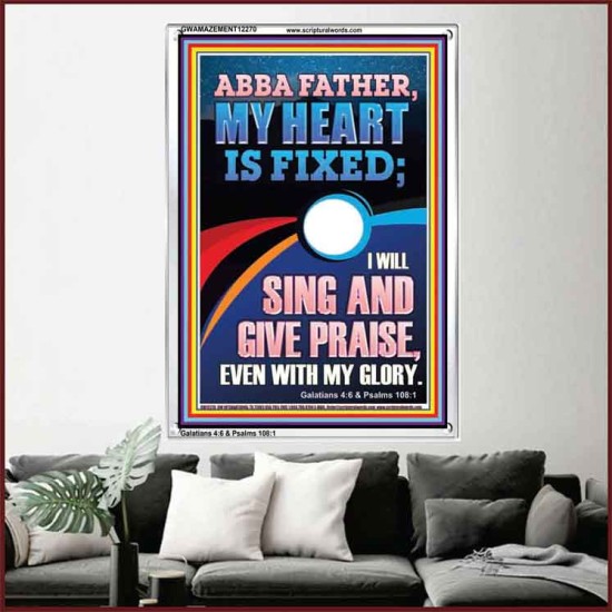 I WILL SING AND GIVE PRAISE EVEN WITH MY GLORY  Christian Paintings  GWAMAZEMENT12270  