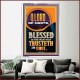 BLESSED IS THE MAN THAT TRUSTETH IN THEE  Scripture Art Prints Portrait  GWAMAZEMENT12282  
