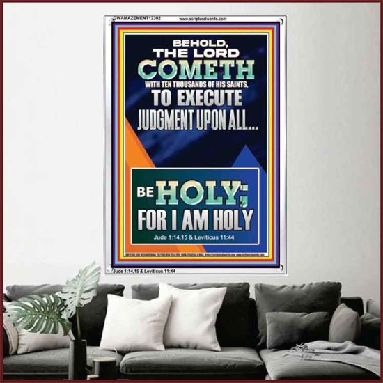 THE LORD COMETH TO EXECUTE JUDGMENT UPON ALL  Large Wall Accents & Wall Portrait  GWAMAZEMENT12302  