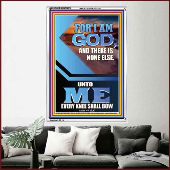 UNTO ME EVERY KNEE SHALL BOW  Custom Wall Scriptural Art  GWAMAZEMENT12312  