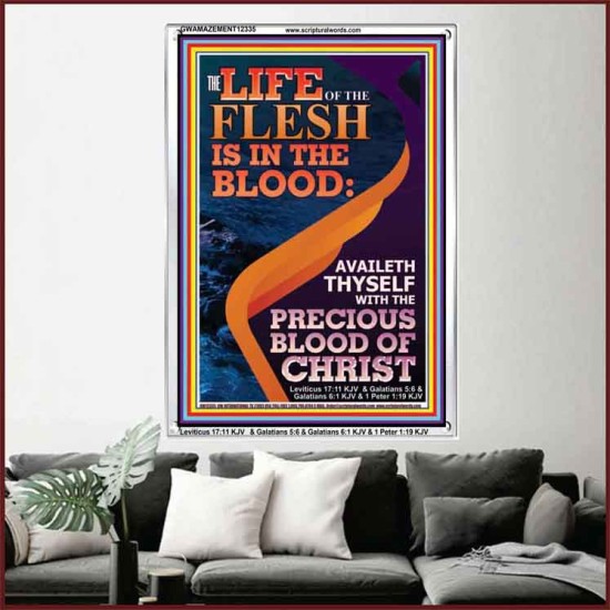 AVAILETH THYSELF WITH THE PRECIOUS BLOOD OF CHRIST  Custom Art and Wall Décor  GWAMAZEMENT12335  