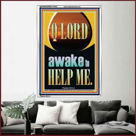 O LORD AWAKE TO HELP ME  Unique Power Bible Portrait  GWAMAZEMENT12645  