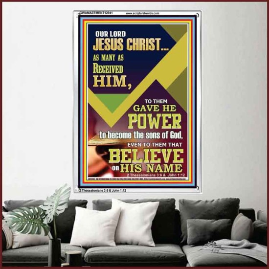 POWER TO BECOME THE SONS OF GOD THAT BELIEVE ON HIS NAME  Children Room  GWAMAZEMENT12941  