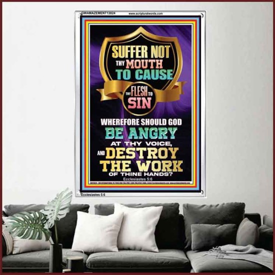 CONTROL YOUR MOUTH AND AVOID ERROR OF SIN AND BE DESTROY  Christian Quotes Portrait  GWAMAZEMENT13024  