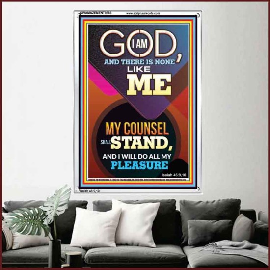 MY COUNSEL SHALL STAND  Ultimate Inspirational Wall Art Portrait  GWAMAZEMENT9386  