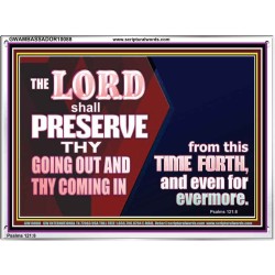 THY GOING OUT AND COMING IN IS PRESERVED  Wall Décor  GWAMBASSADOR10088  "48x32"