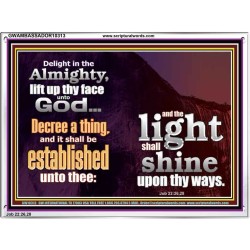 LIFT UP THY FACE UNTO GOD  Custom Modern Wall Art  GWAMBASSADOR10313  "48x32"