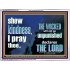 THE WICKED WILL NOT GO UNPUNISHED  Bible Verse for Home Acrylic Frame  GWAMBASSADOR10330  "48x32"