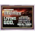 TURN FROM THESE VANITIES TO THE LIVING GOD JEHOVAH  Unique Scriptural Acrylic Frame  GWAMBASSADOR10363  "48x32"