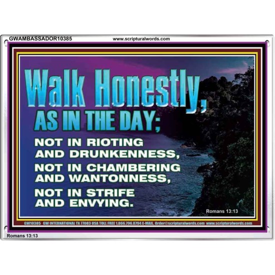 WALK HONESTLY ALL THE TIME  Eternal Power Picture  GWAMBASSADOR10385  