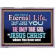 CHRIST JESUS THE ONLY WAY TO ETERNAL LIFE  Sanctuary Wall Acrylic Frame  GWAMBASSADOR10397  