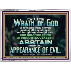 UNGODLINESS AND UNRIGHTEOUSNESS OUTLAW IN ETERNITY  Righteous Living Christian Acrylic Frame  GWAMBASSADOR10402  "48x32"