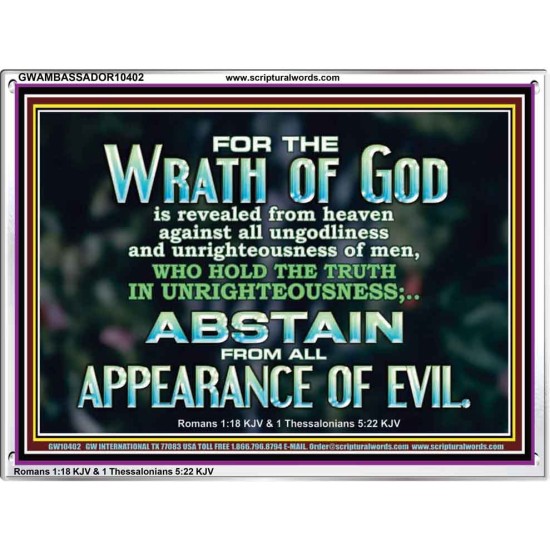 UNGODLINESS AND UNRIGHTEOUSNESS OUTLAW IN ETERNITY  Righteous Living Christian Acrylic Frame  GWAMBASSADOR10402  