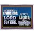 THE WORDS OF LIVING GOD GIVETH LIGHT  Unique Power Bible Acrylic Frame  GWAMBASSADOR10409  "48x32"