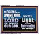 THE WORDS OF LIVING GOD GIVETH LIGHT  Unique Power Bible Acrylic Frame  GWAMBASSADOR10409  