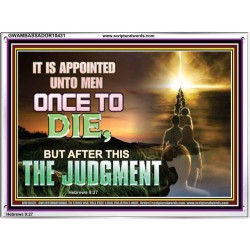 AFTER DEATH IS JUDGEMENT  Bible Verses Art Prints  GWAMBASSADOR10431  