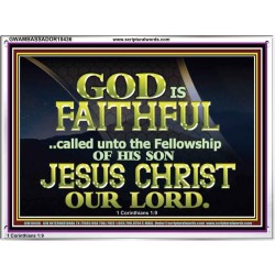 CALLED UNTO FELLOWSHIP WITH CHRIST JESUS  Scriptural Wall Art  GWAMBASSADOR10436  "48x32"