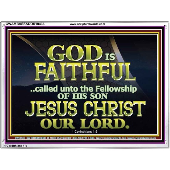 CALLED UNTO FELLOWSHIP WITH CHRIST JESUS  Scriptural Wall Art  GWAMBASSADOR10436  