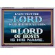 JEHOVAH GOD OUR LORD IS AN INCOMPARABLE GOD  Christian Acrylic Frame Wall Art  GWAMBASSADOR10447  