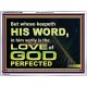 THOSE WHO KEEP THE WORD OF GOD ENJOY HIS GREAT LOVE  Bible Verses Wall Art  GWAMBASSADOR10482  