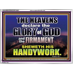 THE HEAVENS DECLARE THE GLORY OF THE LORD  Christian Wall Art Wall Art  GWAMBASSADOR10491  "48x32"
