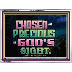 CHOSEN AND PRECIOUS IN THE SIGHT OF GOD  Modern Christian Wall Décor Acrylic Frame  GWAMBASSADOR10494  "48x32"