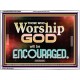 THOSE WHO WORSHIP THE LORD WILL BE ENCOURAGED  Scripture Art Acrylic Frame  GWAMBASSADOR10506  