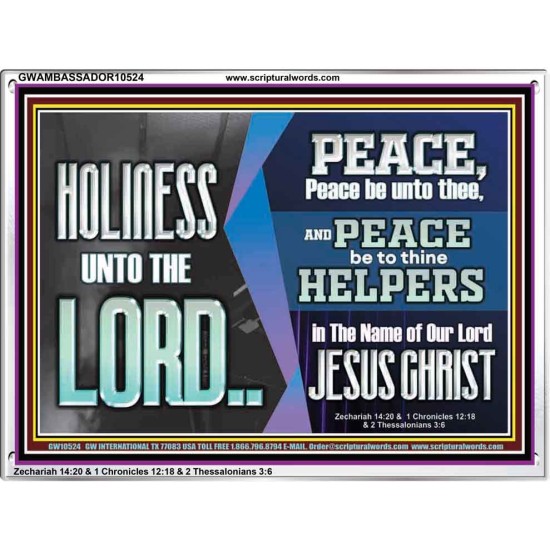 HOLINESS UNTO THE LORD  Righteous Living Christian Picture  GWAMBASSADOR10524  