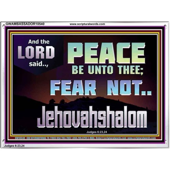 JEHOVAHSHALOM PEACE BE UNTO THEE  Christian Paintings  GWAMBASSADOR10540  