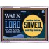 WALK IN THE NAME OF THE LORD JEHOVAH  Christian Art Acrylic Frame  GWAMBASSADOR10545  "48x32"