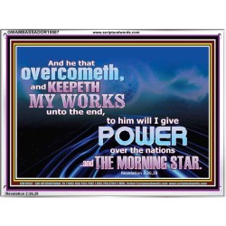 SEEK THE MORNING STAR CROWN OF GLORY  Wall & Art Décor  GWAMBASSADOR10587  "48x32"