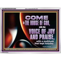 THE VOICE OF JOY AND PRAISE  Wall Décor  GWAMBASSADOR10589  "48x32"