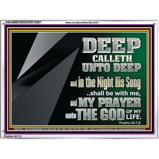 DEEP CALLETH UNTO DEEP  Modern Wall Art  GWAMBASSADOR10591  