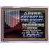 ARISE CRY OUT IN THE NIGHT IN THE BEGINNING OF THE WATCHES  Christian Quotes Acrylic Frame  GWAMBASSADOR10596  "48x32"