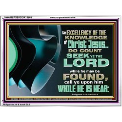 SEEK YE THE LORD WHILE HE MAY BE FOUND  Unique Scriptural ArtWork  GWAMBASSADOR10603  "48x32"