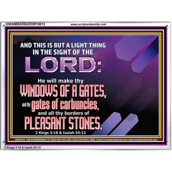 I WILL MAKE THY BORDERS OF PLEASANT STONES  Custom Modern Wall Art  GWAMBASSADOR10612  