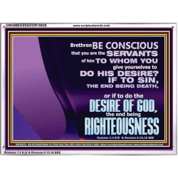 DOING THE DESIRE OF GOD LEADS TO RIGHTEOUSNESS  Bible Verse Acrylic Frame Art  GWAMBASSADOR10628  "48x32"