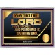 THE LORD HAVE SPOKEN IT AND PERFORMED IT  Inspirational Bible Verse Acrylic Frame  GWAMBASSADOR10629  
