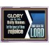 THE HEART OF THEM THAT SEEK THE LORD REJOICE  Righteous Living Christian Acrylic Frame  GWAMBASSADOR10657  "48x32"